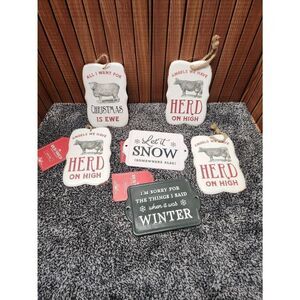 Red Shed Christmas Tree Ornament Lot #A75